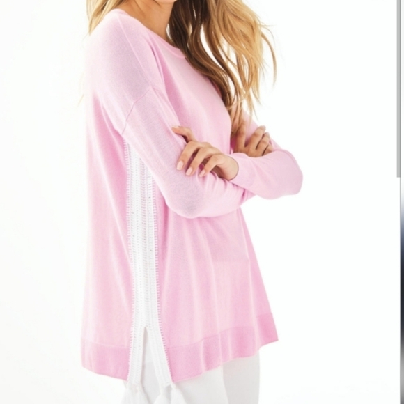 Lilly Pulitzer Tops - Lilly Pulitzer Damara Coolmax sweater in pink Sz S EUC
